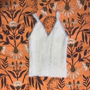 Flawless Baby Blue Eyelash Sweater Tank Size M